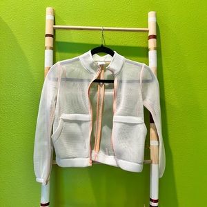 Mesh Jacket With Peach Lining